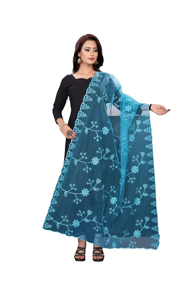 Designer_Women_Nylon_Net_Fancy_Embroidered_Dupatta_For_Women_Girl