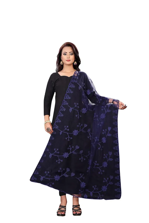 Designer_Women_Nylon_Net_Fancy_Embroidered_Dupatta_For_Women_Girl