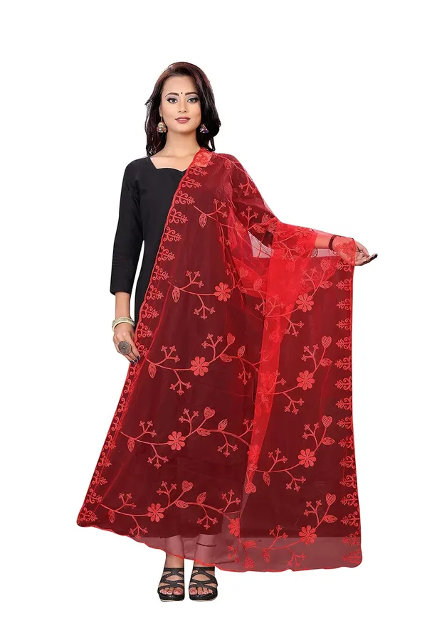 Designer_Women_Nylon_Net_Fancy_Embroidered_Dupatta_For_Women_Girl