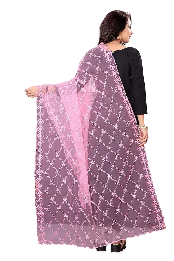 Designer_Women_Nylon_Net_Fancy_Embroidered_Dupatta_For_Women_Girl