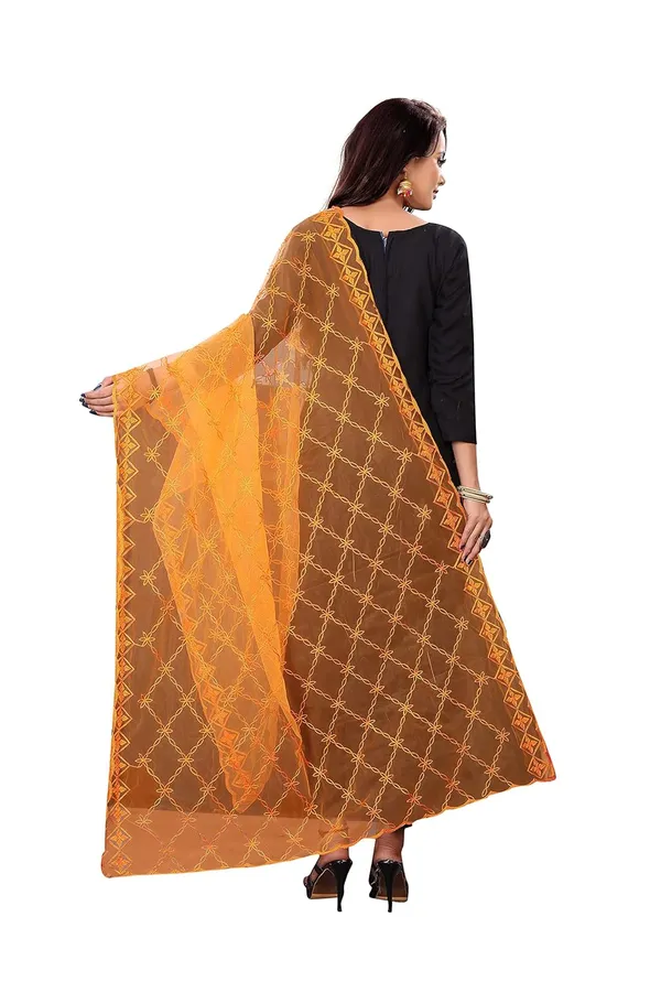 Designer_Women_Nylon_Net_Fancy_Embroidered_Dupatta_For_Women_Girl