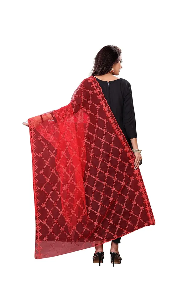 Designer_Women_Nylon_Net_Fancy_Embroidered_Dupatta_For_Women_Girl