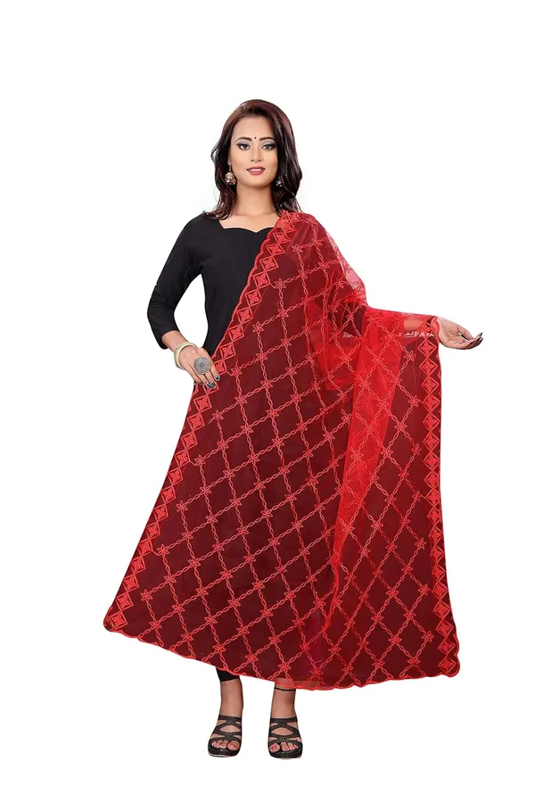Designer_Women_Nylon_Net_Fancy_Embroidered_Dupatta_For_Women_Girl