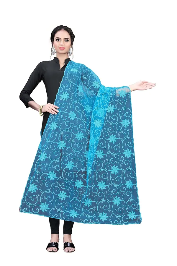 Designer_Women_Nylon_Net_Fancy_Embroidered_Dupatta_For_Women_Girl