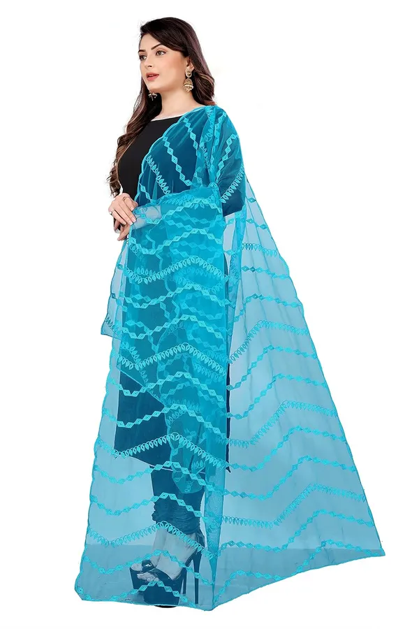 Designer_Women_Nylon_Net_Fancy_Embroidered_Dupatta_For_Women_Girl