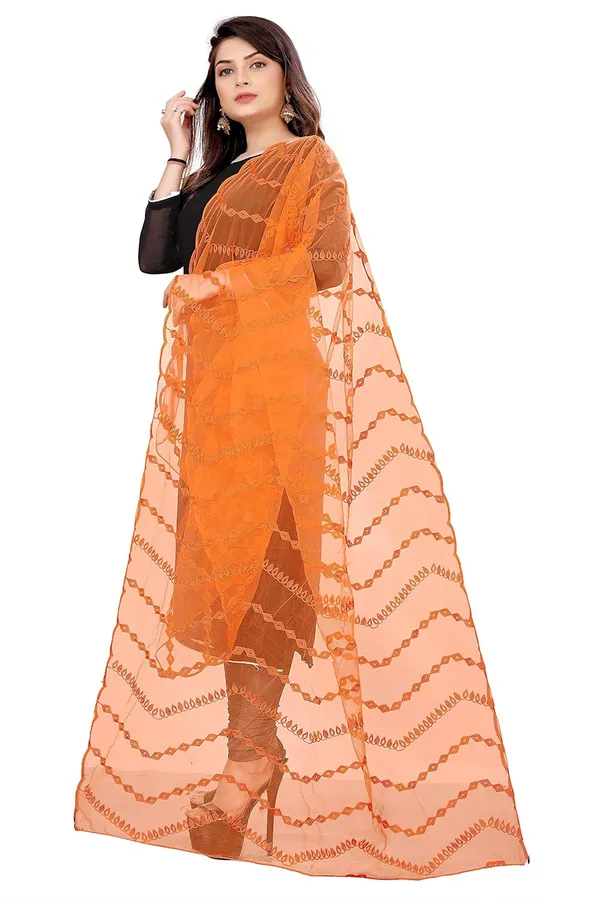 Designer_Women_Nylon_Net_Fancy_Embroidered_Dupatta_For_Women_Girl