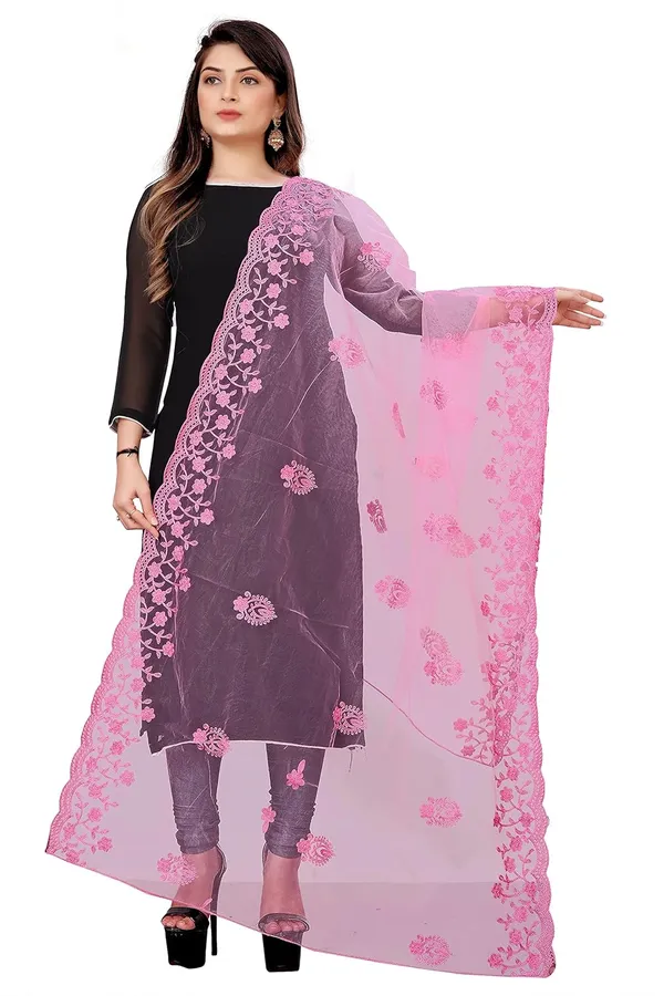 Designer_Women_Nylon_Net_Fancy_Embroidered_Dupatta_For_Women_Girl