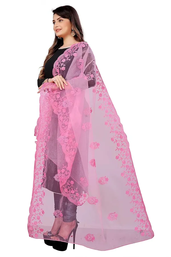 Designer_Women_Nylon_Net_Fancy_Embroidered_Dupatta_For_Women_Girl