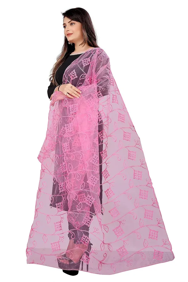 Designer_Women_Nylon_Net_Fancy_Embroidered_Dupatta_For_Women_Girl