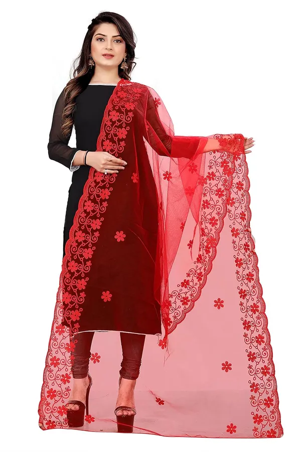 Designer_Women_Nylon_Net_Fancy_Embroidered_Dupatta_For_Women_Girl