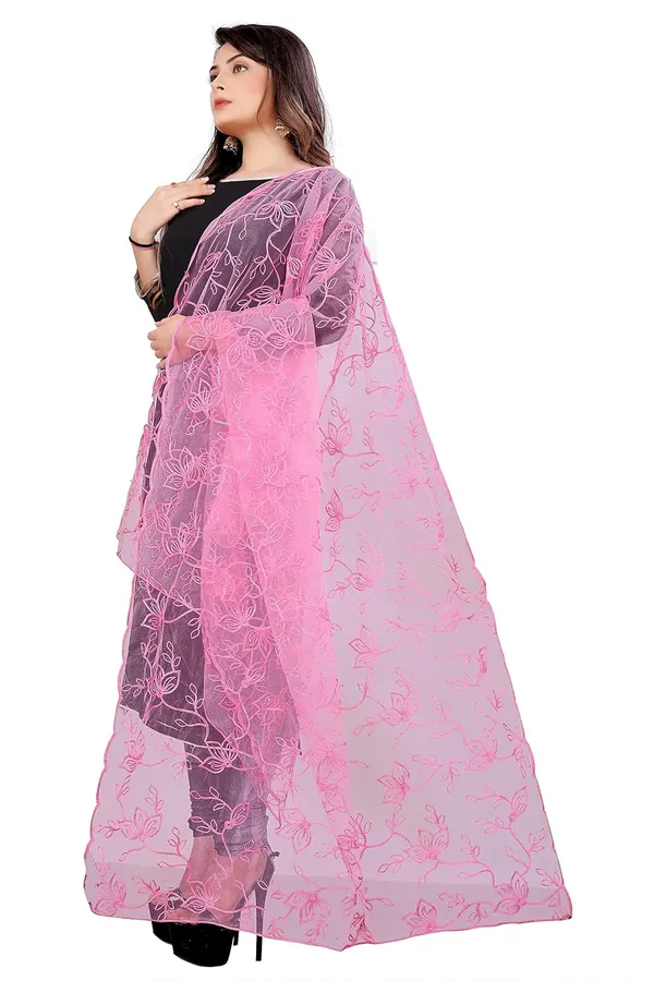Product_Summary_Akshar_Llc_Designer_Women_Nylon_Net_Fancy_Embroidered_Dupatta_For_Women_Girl