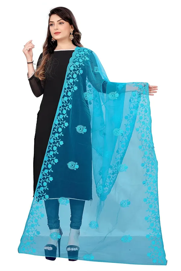 Designer_Women_Nylon_Net_Fancy_Embroidered_Dupatta_For_Women_Girl