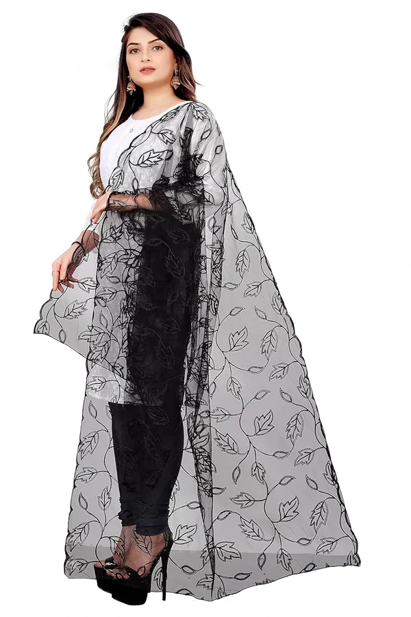 Product_Summary_Akshar_Llc_Designer_Women_Nylon_Net_Fancy_Embroidered_Dupatta_For_Women_Girl