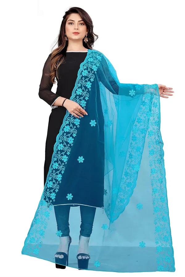 Designer_Women_Nylon_Net_Fancy_Embroidered_Dupatta_For_Women_Girl