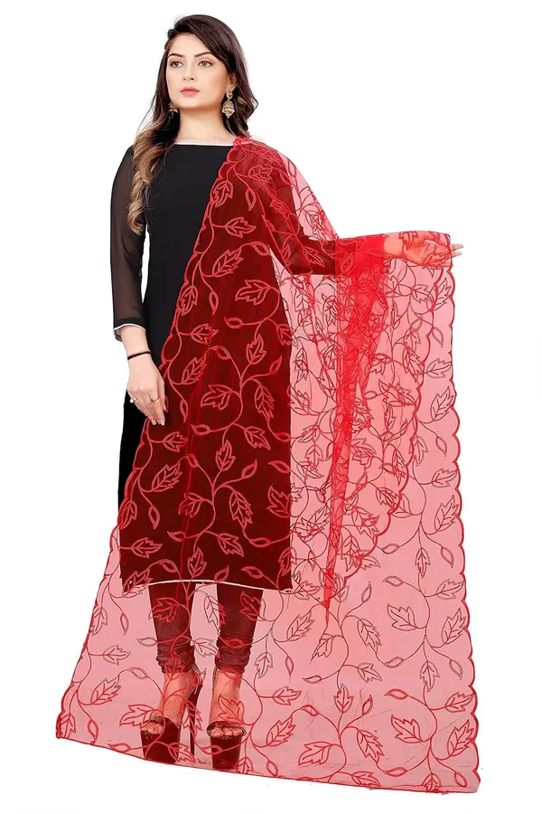 Designer_Women_Nylon_Net_Fancy_Embroidered_Dupatta_For_Women_Girl
