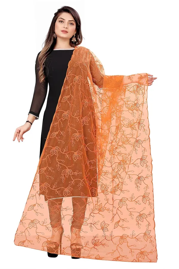 Designer_Women_Nylon_Net_Fancy_Embroidered_Dupatta_For_Women_Girl
