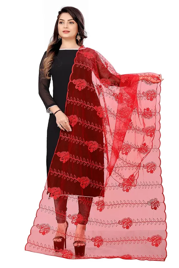Designer_Women_Nylon_Net_Fancy_Embroidered_Dupatta_For_Women_Girl