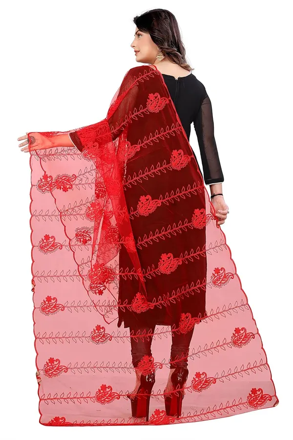 Designer_Women_Nylon_Net_Fancy_Embroidered_Dupatta_For_Women_Girl