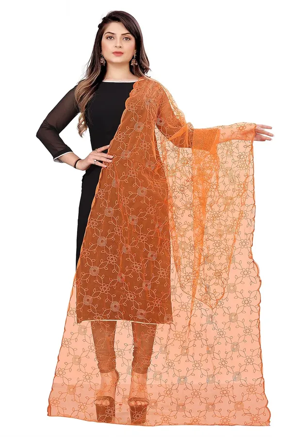 Designer_Women_Nylon_Net_Fancy_Embroidered_Dupatta_For_Women_Girl