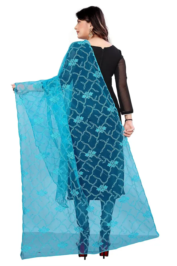Designer_Women_Nylon_Net_Fancy_Embroidered_Dupatta_For_Women_Girl