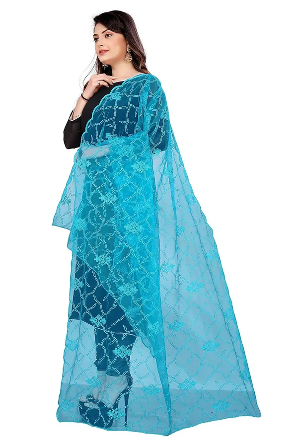 Designer_Women_Nylon_Net_Fancy_Embroidered_Dupatta_For_Women_Girl
