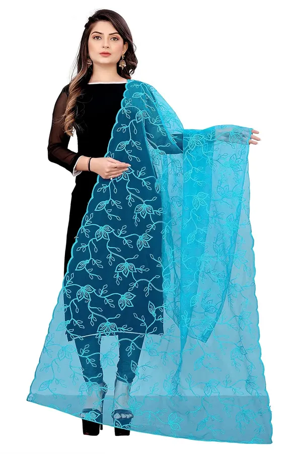 Designer_Women_Nylon_Net_Fancy_Embroidered_Dupatta_For_Women_Girl