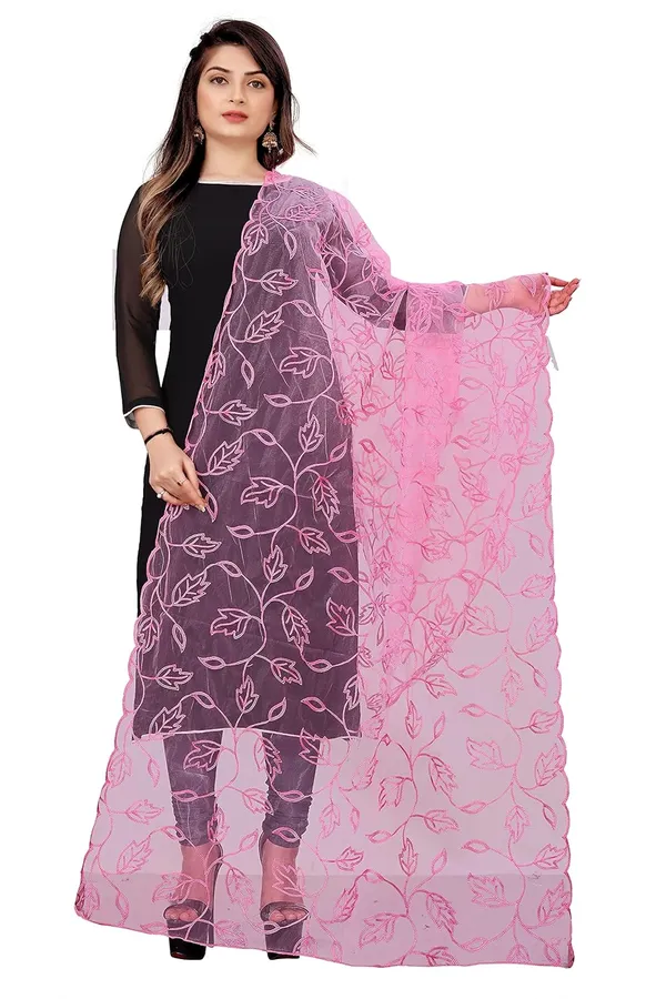 Designer_Women_Nylon_Net_Fancy_Embroidered_Dupatta_For_Women_Girl