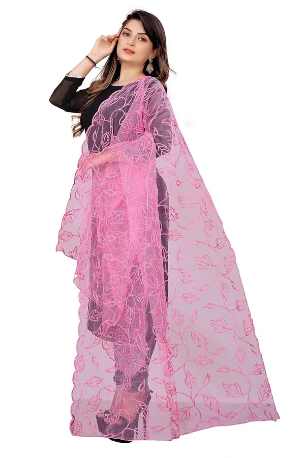 Designer_Women_Nylon_Net_Fancy_Embroidered_Dupatta_For_Women_Girl