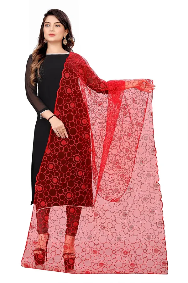 Designer_Women_Nylon_Net_Fancy_Embroidered_Dupatta_For_Women_Girl
