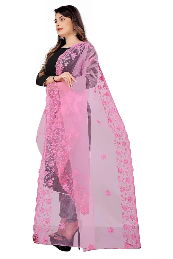 Designer_Women_Nylon_Net_Fancy_Embroidered_Dupatta_For_Women_Girl