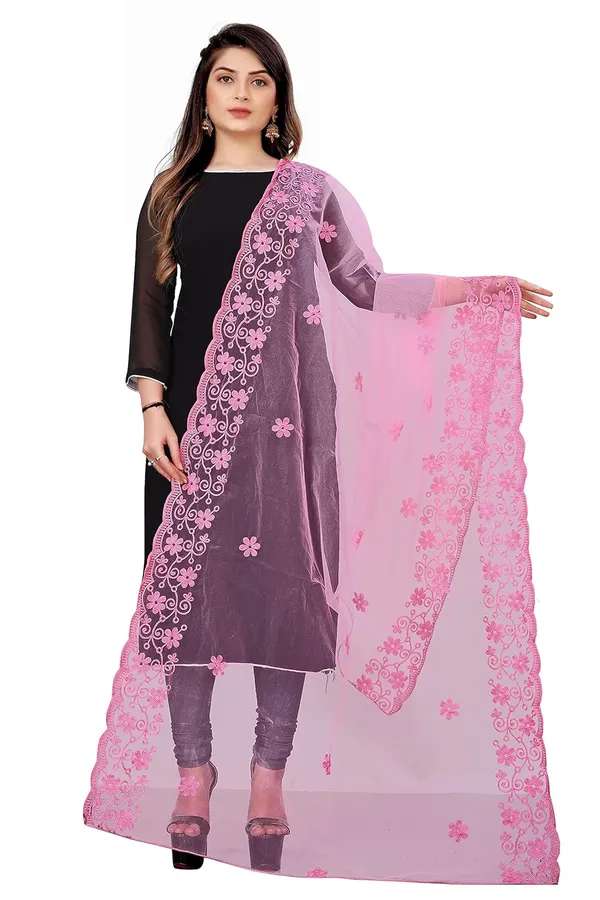 Designer_Women_Nylon_Net_Fancy_Embroidered_Dupatta_For_Women_Girl