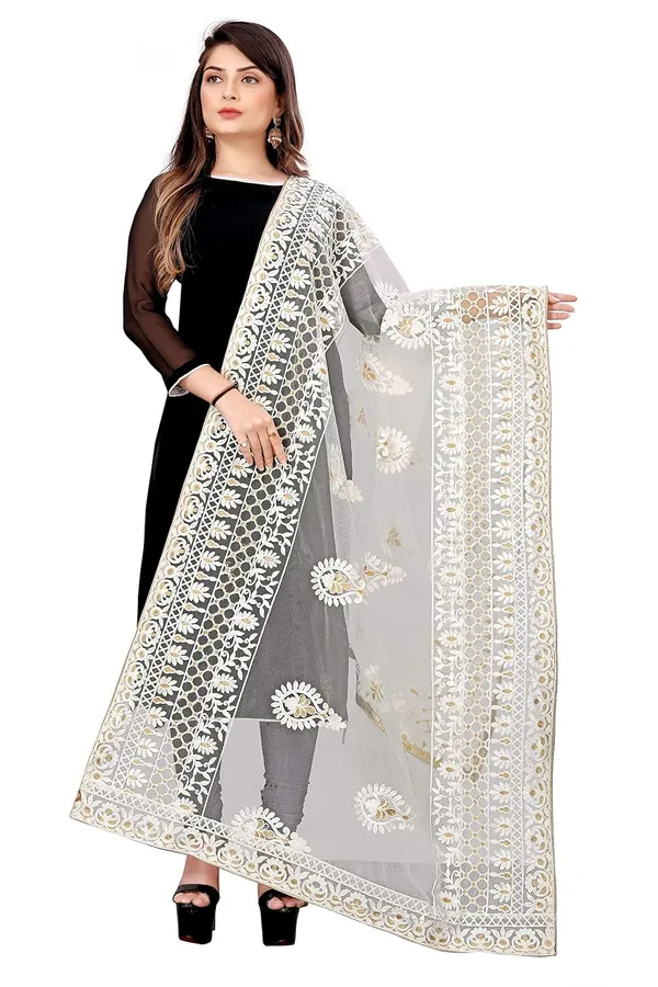 Designer_Women_Nylon_Net_Fancy_Embroidered_Dupatta_For_Women_Girls