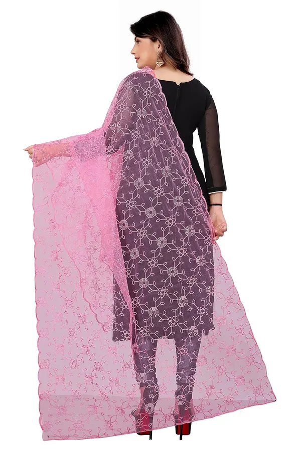 Designer_Women_Nylon_Net_Fancy_Embroidered_Dupatta_For_Women_Girl