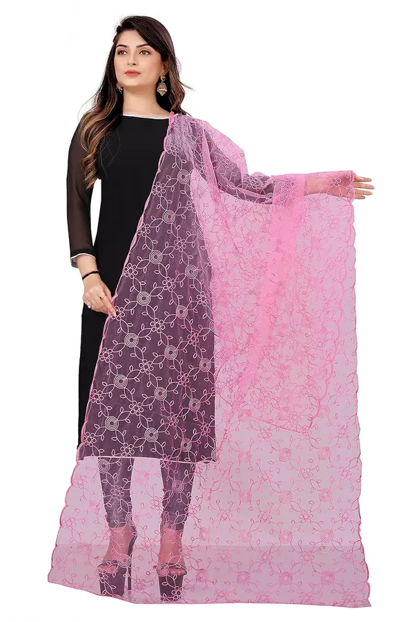 Designer_Women_Nylon_Net_Fancy_Embroidered_Dupatta_For_Women_Girl