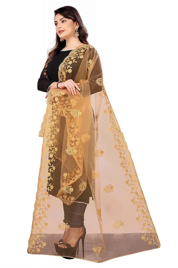 Designer_Women_Nylon_Net_Fancy_Embroidered_Dupatta_For_Women_Girl