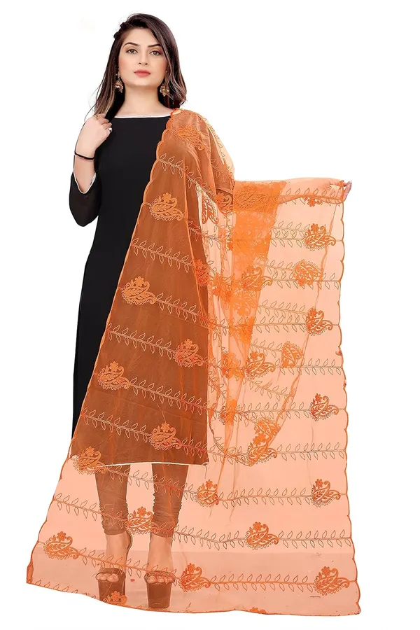 Designer_Women_Nylon_Net_Fancy_Embroidered_Dupatta_For_Women_Girl