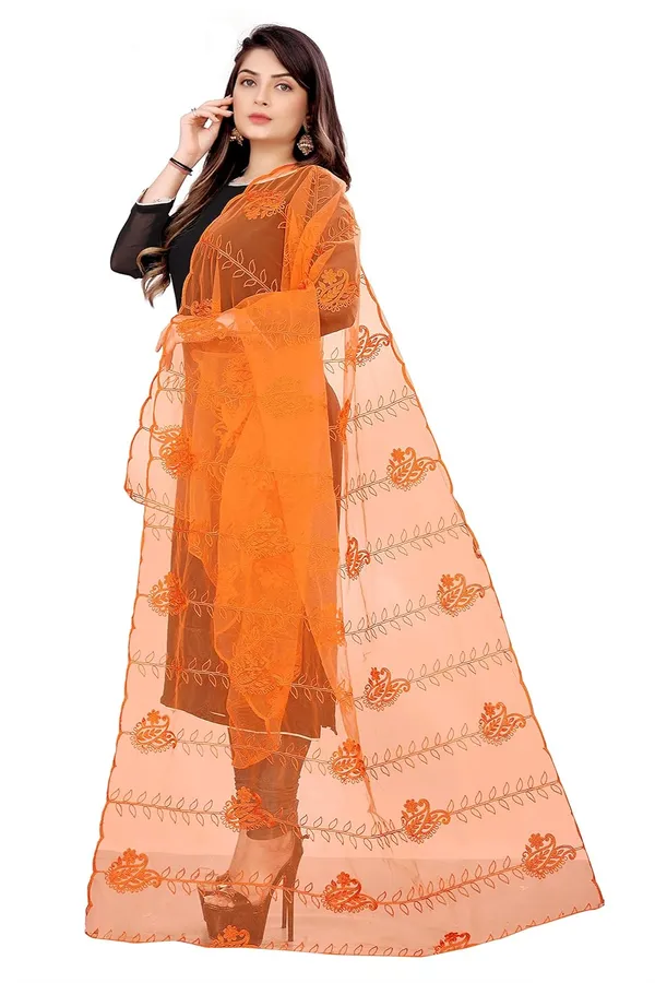 Designer_Women_Nylon_Net_Fancy_Embroidered_Dupatta_For_Women_Girl