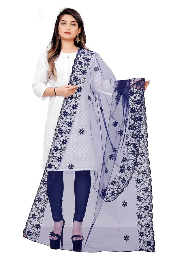 Designer_Women_Nylon_Net_Fancy_Embroidered_Dupatta_For_Women_Girl