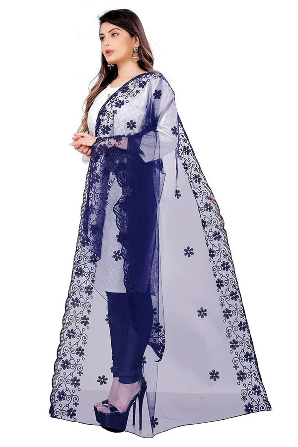 Designer_Women_Nylon_Net_Fancy_Embroidered_Dupatta_For_Women_Girl