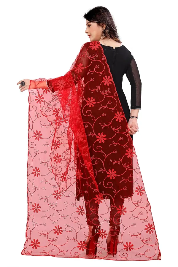 Product_Summary_Akshar_Llc_Designer_Women_Nylon_Net_Fancy_Embroidered_Dupatta_For_Women_Girl