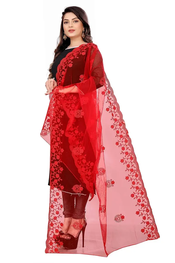 Designer_Women_Nylon_Net_Fancy_Embroidered_Dupatta_For_Women_Girl