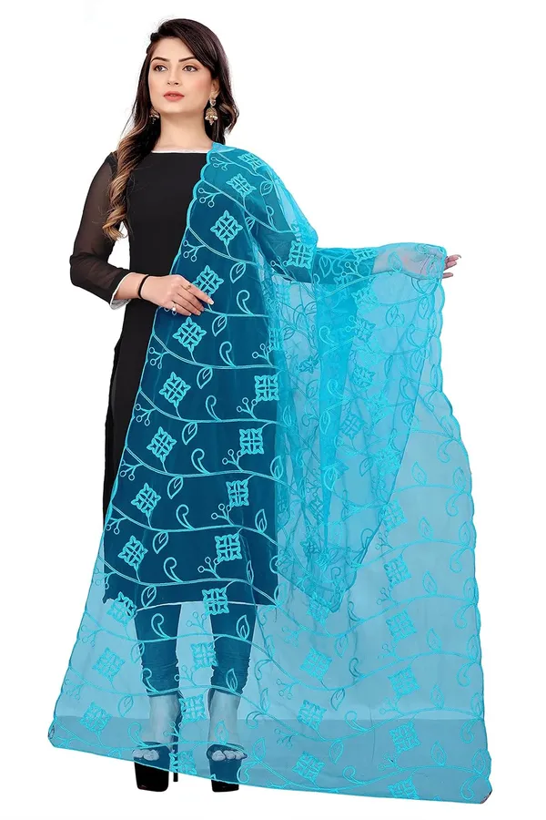 Designer_Women_Nylon_Net_Fancy_Embroidered_Dupatta_For_Women_Girl