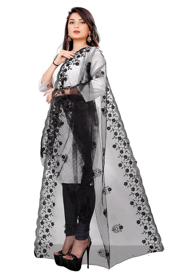 Women_Nylon_Net_Embroidered_Dupatta