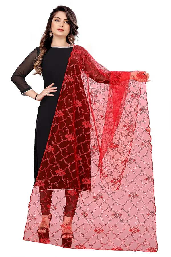 Designer_Women_Nylon_Net_Fancy_Embroidered_Dupatta_For_Women_Girl