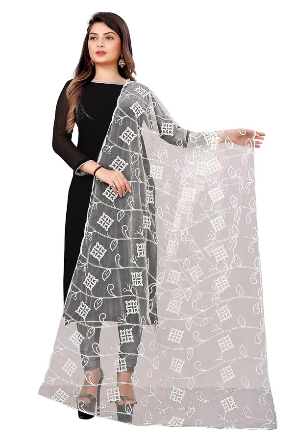 Product_Summary_Akshar_Llc_Designer_Women_Nylon_Net_Fancy_Embroidered_Dupatta_For_Women_Girl