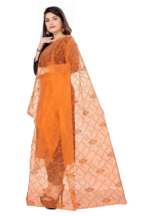 Designer_Women_Nylon_Net_Fancy_Embroidered_Dupatta_For_Women_Girl