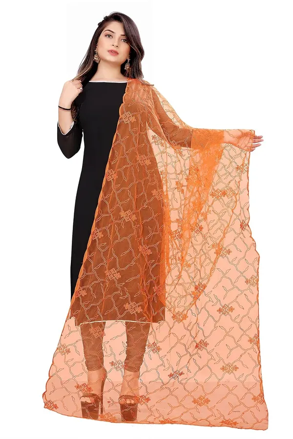 Designer_Women_Nylon_Net_Fancy_Embroidered_Dupatta_For_Women_Girl