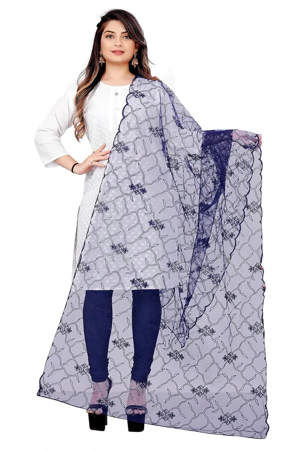 Designer_Women_Nylon_Net_Fancy_Embroidered_Dupatta_For_Women_Girl