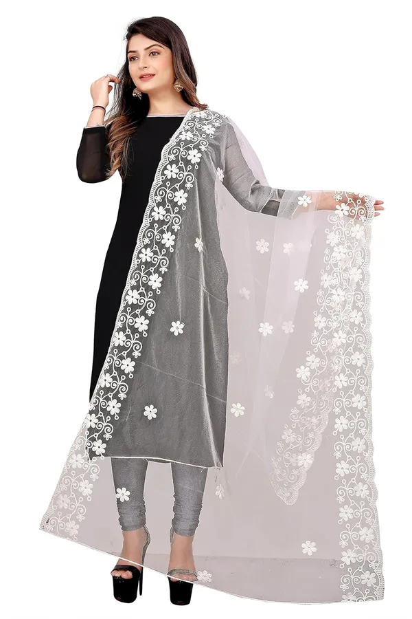 Designer_Women_Nylon_Net_Fancy_Embroidered_Dupatta_For_Women_Girl