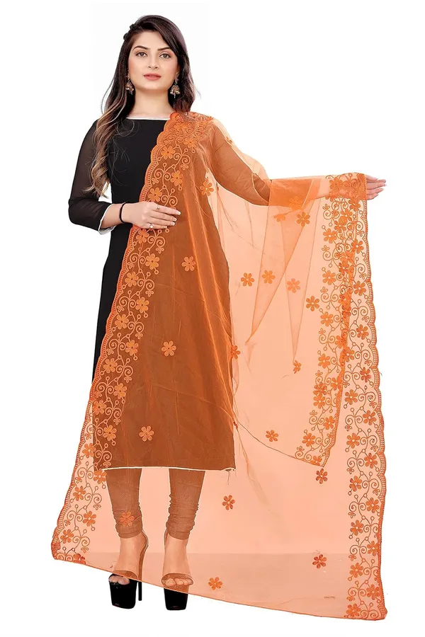 Designer_Women_Nylon_Net_Fancy_Embroidered_Dupatta_For_Women_Girl